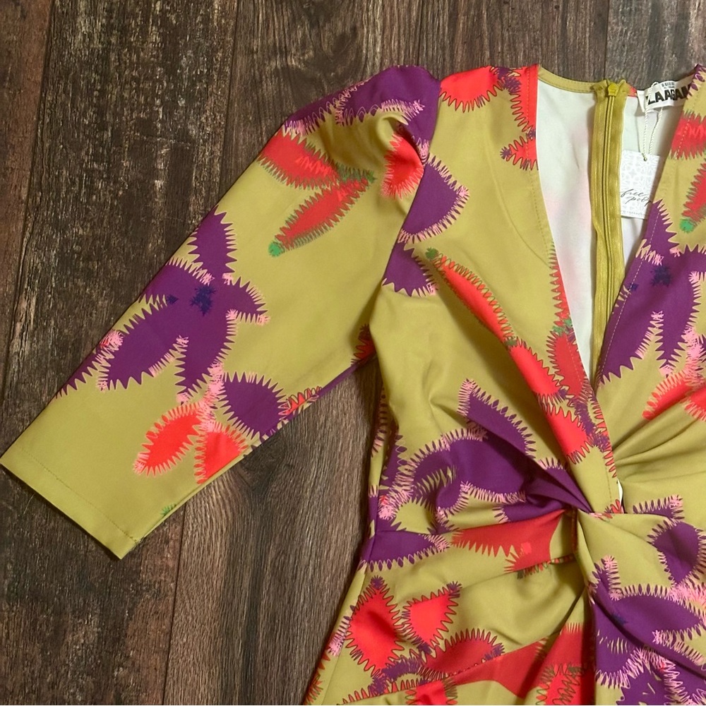 Free People BNWT Laagam Lea midi dress size Large - Picture 7 of 16